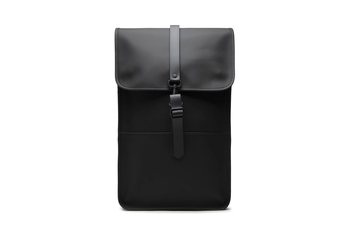 Rains Backpack Σάκος Πλάτης (12200 BLACK) Μαύρο